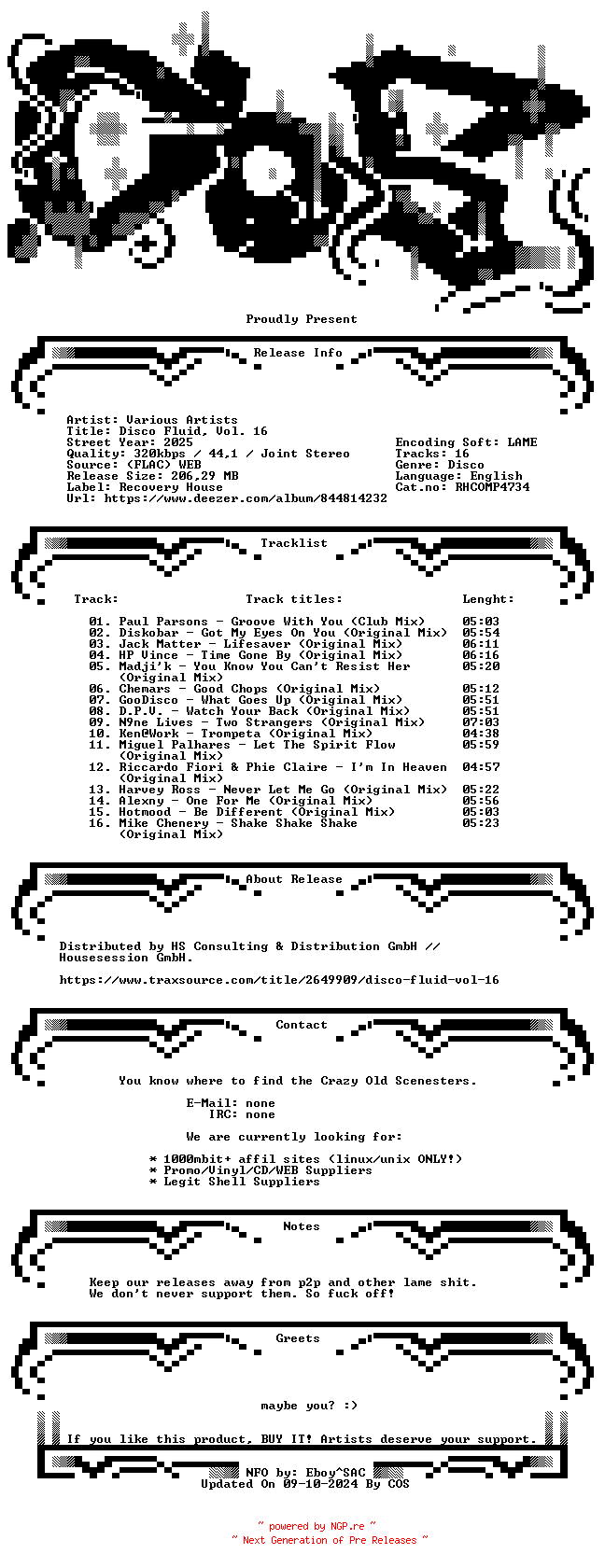 NFO for the release VA-Disco_Fluid_Vol._16-(RHCOMP4734)-WEB-2025-COS by COS