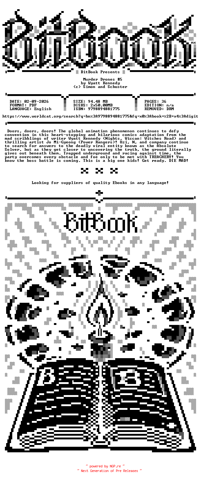 NFO for the release Oni.Press.-.Murder.Drones.No.05.2026.Retail.Comic.eBook-BitBook by BitBook