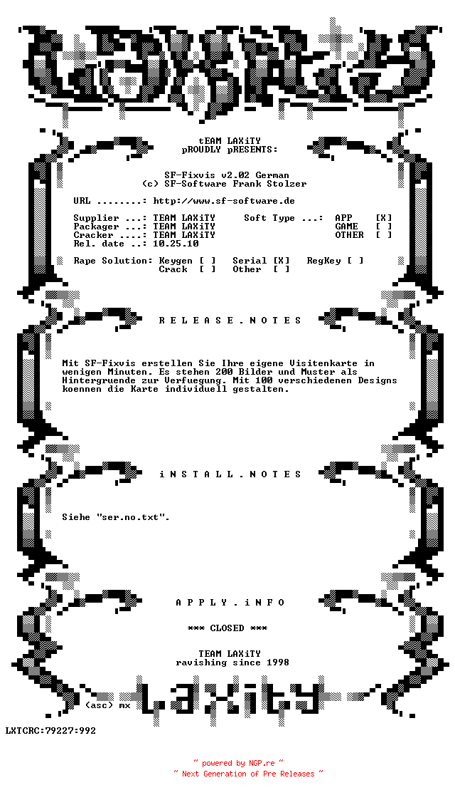 NFO for the release Zurueck.in.die.Zukunft.2.1989.GERMAN.720p.BLURAY.x264-HDViSiON by HDViSiON