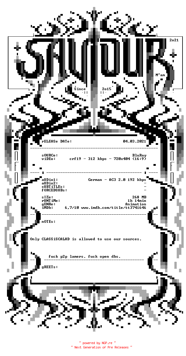 NFO for the release Cencoroll.Connect.German.2019.German.AC3.BDRiP.x264-SAViOUR by SAViOUR