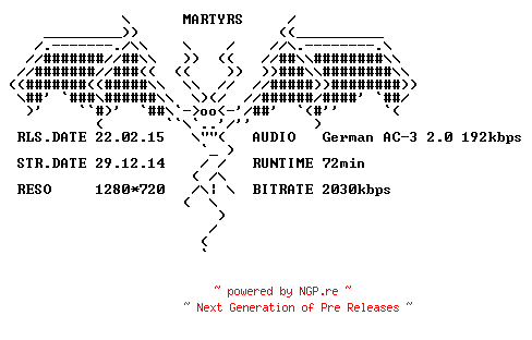 NFO for the release Absolutio.Erloesung.im.Blut.2014.German.720p.BluRay.x264-MARTYRS by MARTYRS