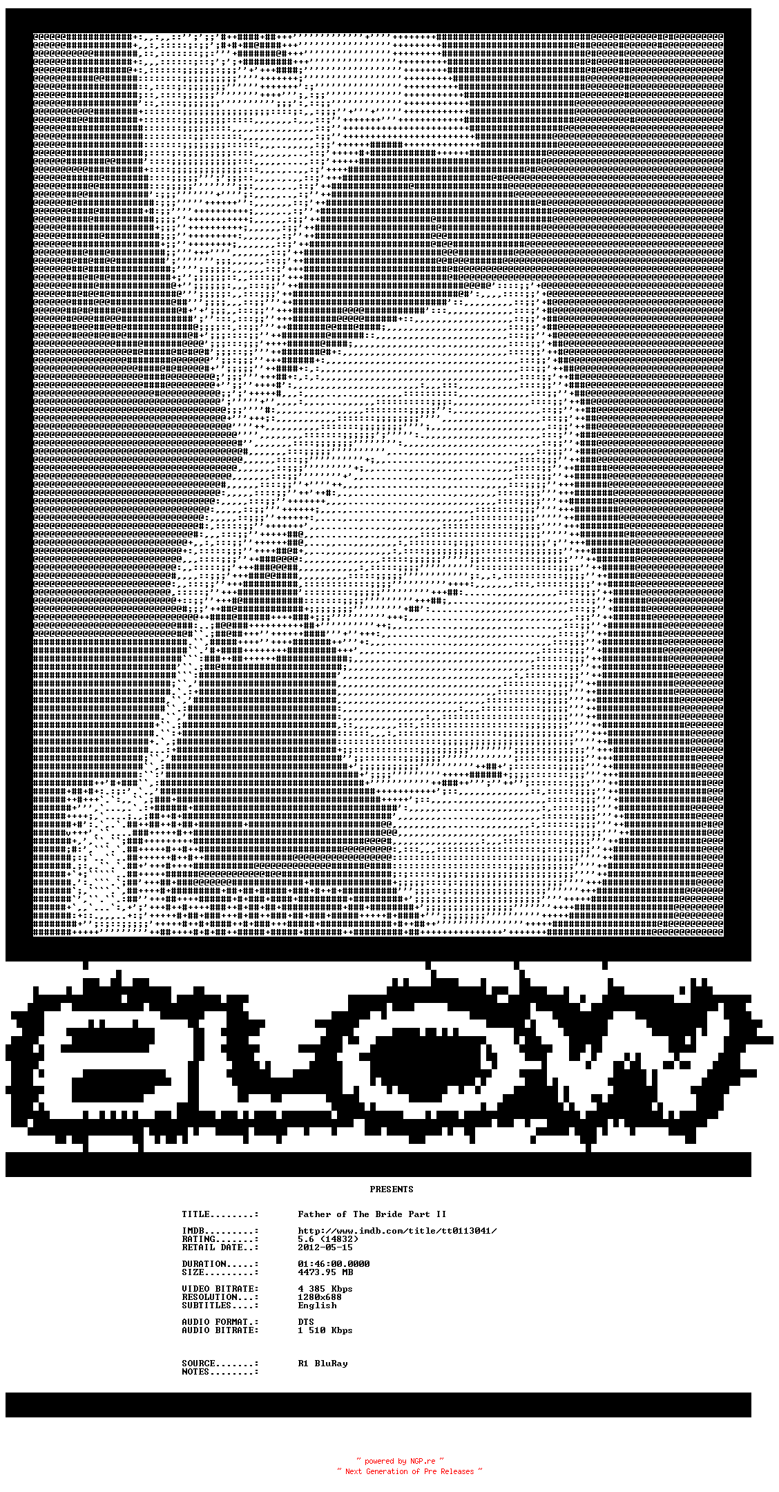 NFO for the release Father.Of.The.Bride.Part.II.1995.720p.BluRay.X264-BLOW by BLOW