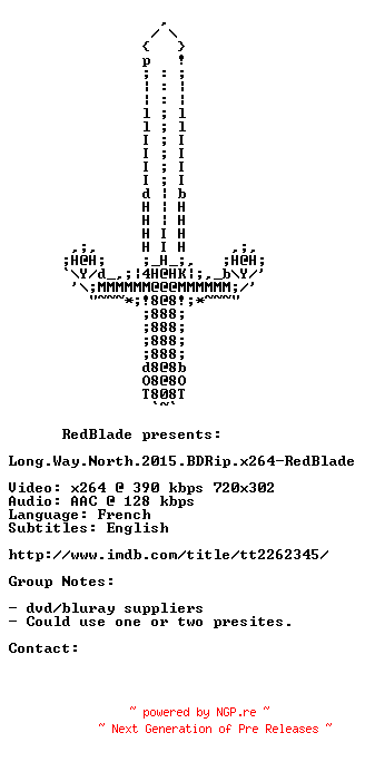 NFO for the release Long.Way.North.2015.BDRip.x264-RedBlade by RedBlade