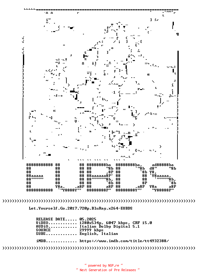 NFO for the release Let.Yourself.Go.2017.720p.BluRay.x264-EUBDS by EUBDS