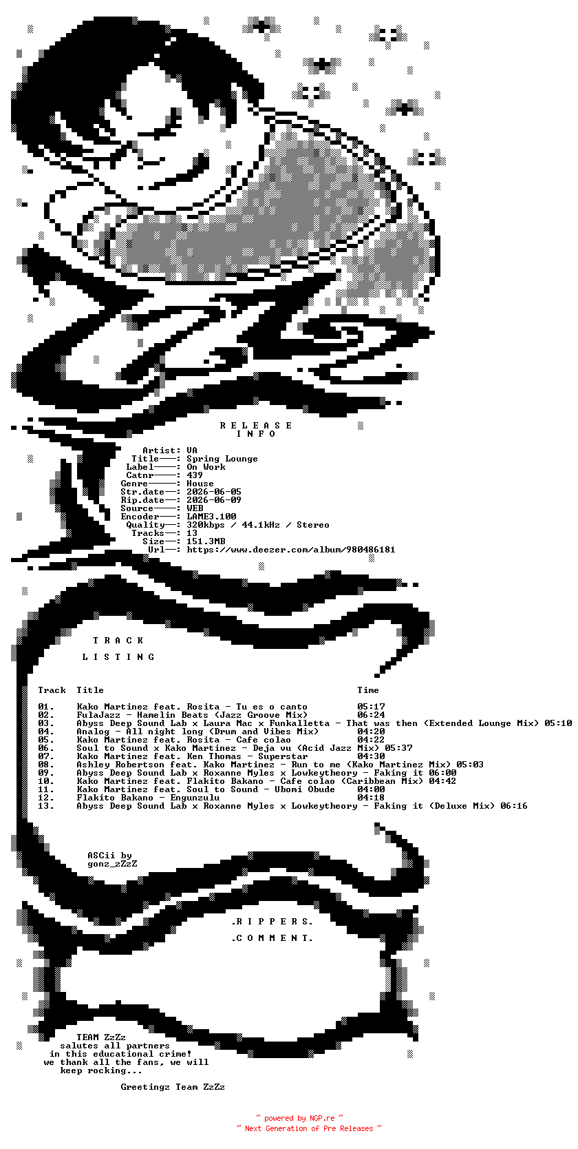 NFO for the release VA_-_Spring_Lounge-(439)-WEB-2026-ZzZz by ZzZz