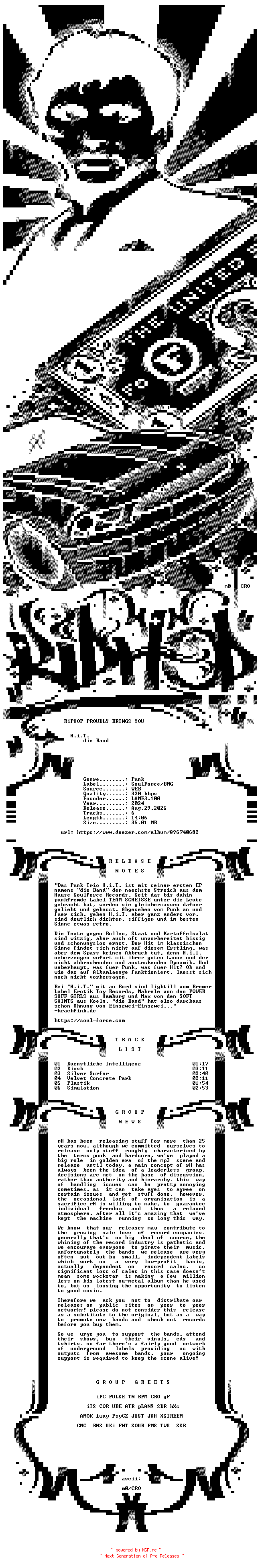 NFO for the release H.i.T.-die_Band-EP-WEB-DE-2024-rH_iNT by rH_iNT