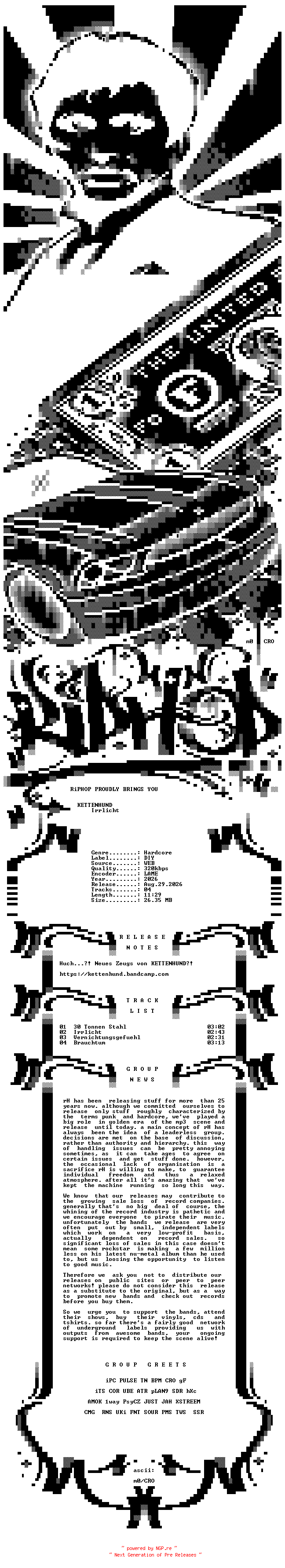 NFO for the release KETTENHUND-Irrlicht-EP-WEB-DE-2026-rH_iNT by rH_iNT