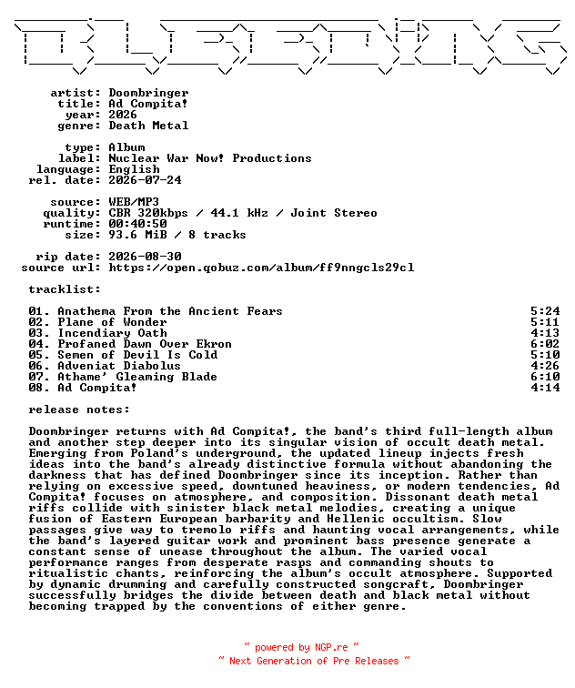 NFO for the release Doombringer-Ad_Compita-WEB-2026-BLEEDiNG by BLEEDiNG