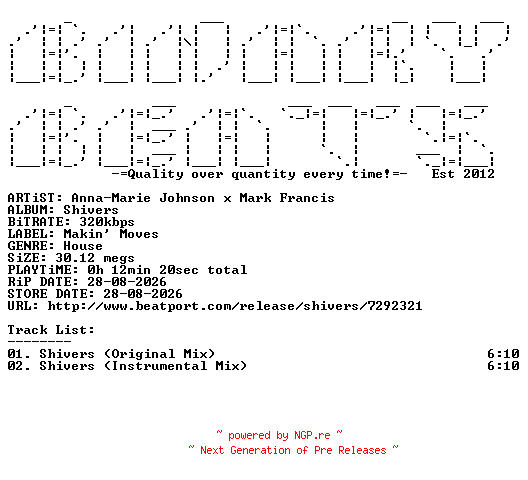 NFO for the release Anna-Marie_Johnson_x_Mark_Francis-Shivers-(MAKIN246)-WEB-2026-BB by BB