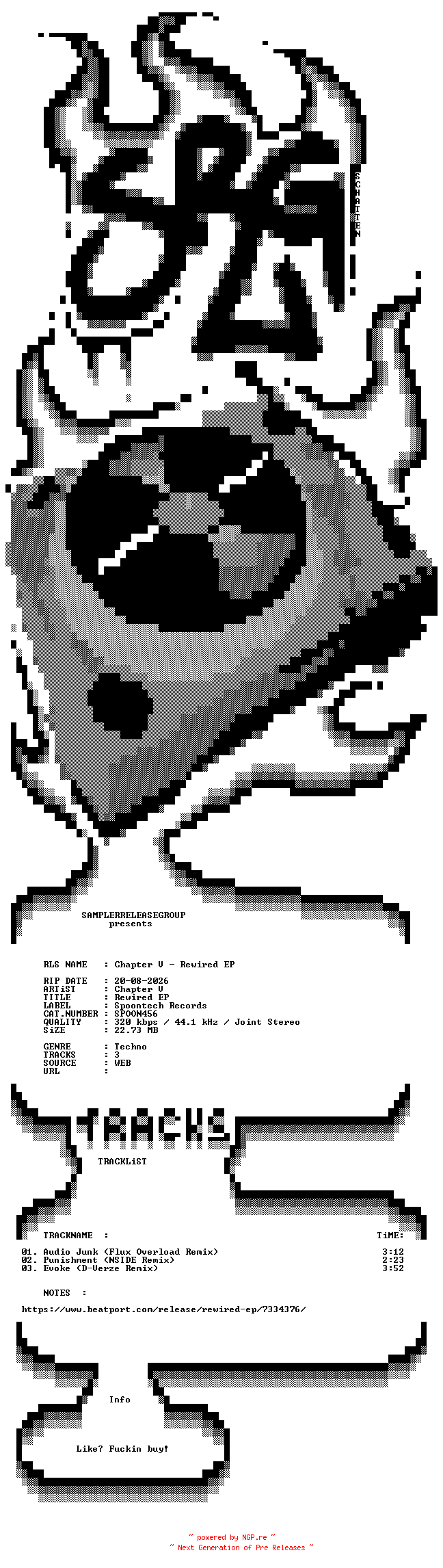 NFO for the release Chapter_V_-_Rewired_EP-(SPOON456)-WEB-2026-SRG by SRG