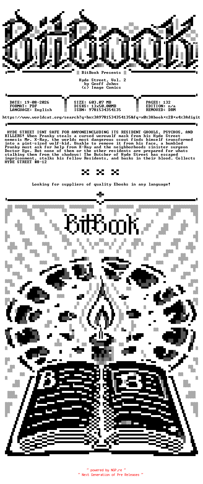 NFO for the release Image.Comics.-.Hyde.Street.Vol.02.2026.Retail.Comic.eBook-BitBook by BitBook