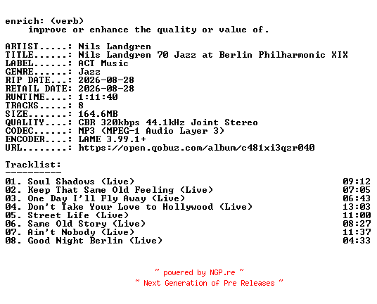 NFO for the release Nils_Landgren-Nils_Landgren_70_Jazz_at_Berlin_Philharmonic_XIX-WEB-2026-ENRiCH by ENRiCH