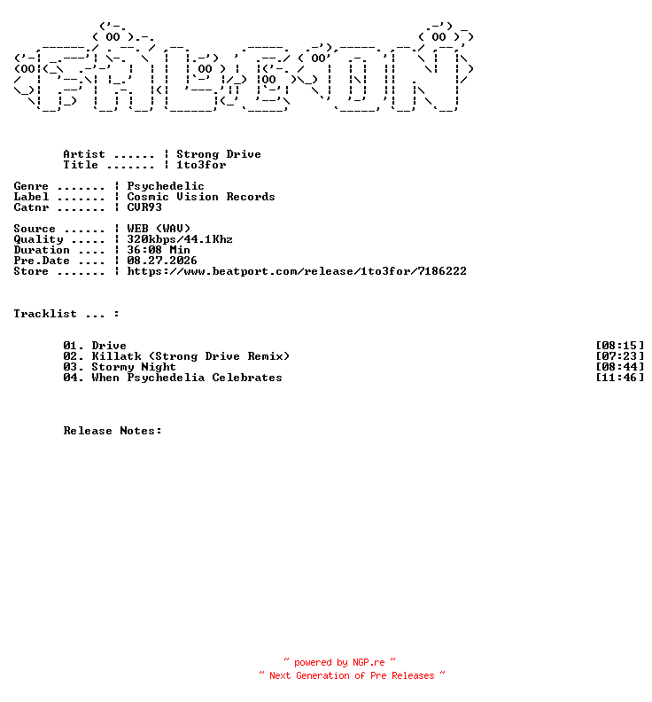 NFO for the release Strong_Drive-1to3for-(CVR93)-WEB-2026-FALCON by FALCON
