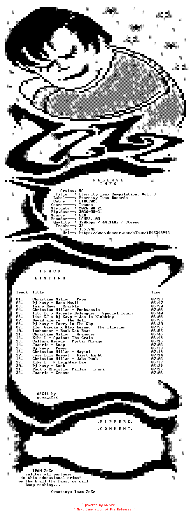 NFO for the release VA_-_Eternity_Trax_Compilation_Vol_3-(ETRCP003)-WEB-2026-ZzZz by ZzZz