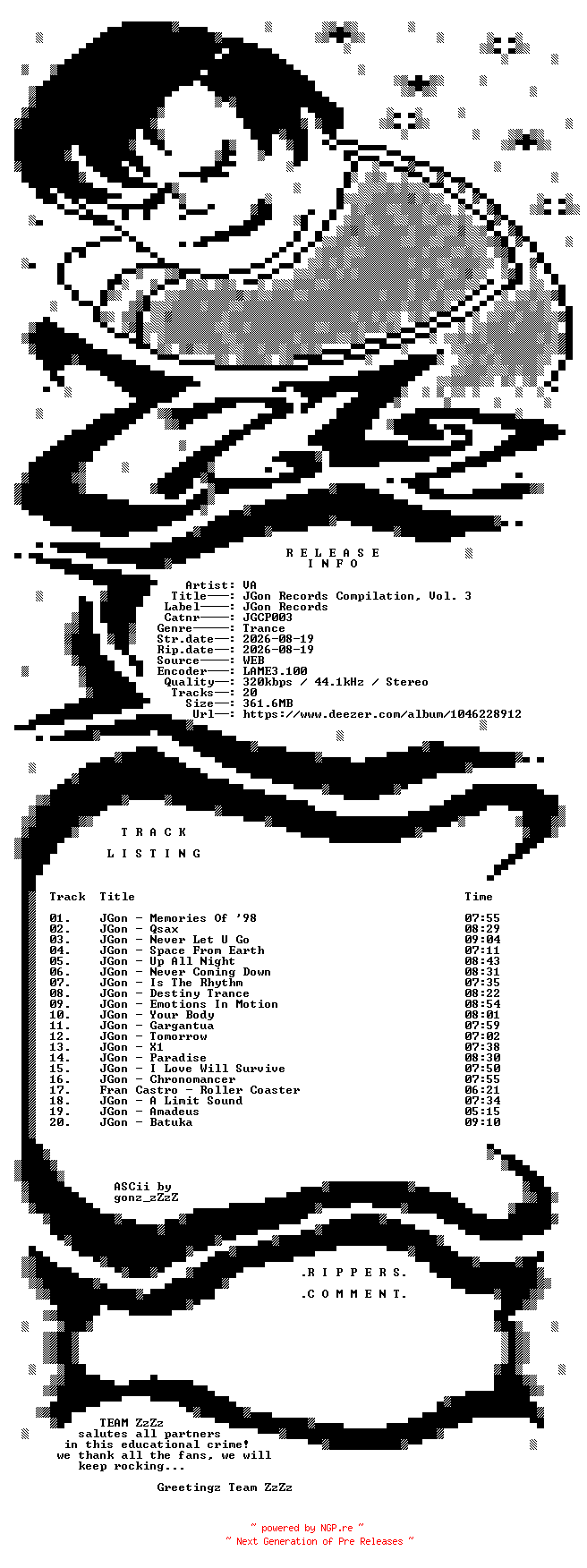 NFO for the release VA_-_JGon_Records_Compilation_Vol_3-(JGCP003)-WEB-2026-ZzZz by ZzZz