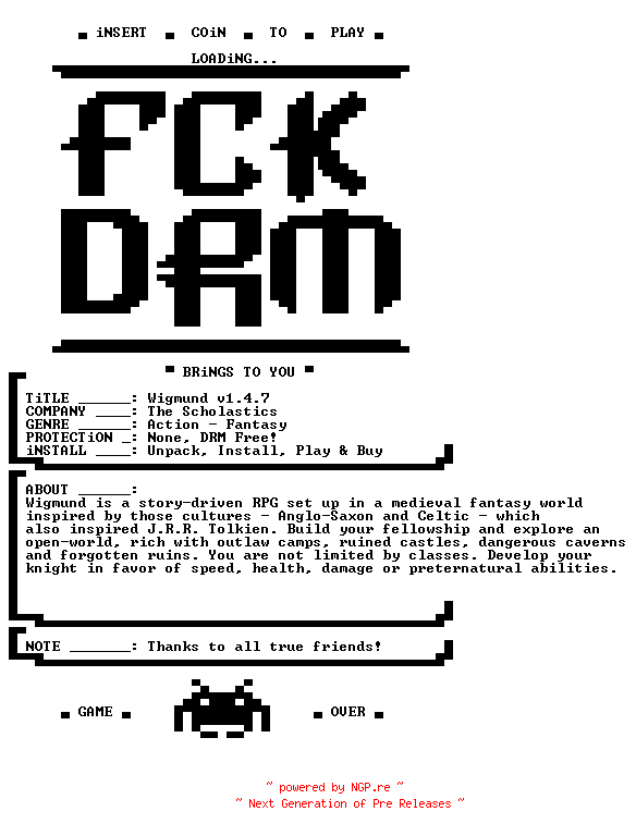 NFO for the release Wigmund.v1.4.7-FCKDRM by FCKDRM