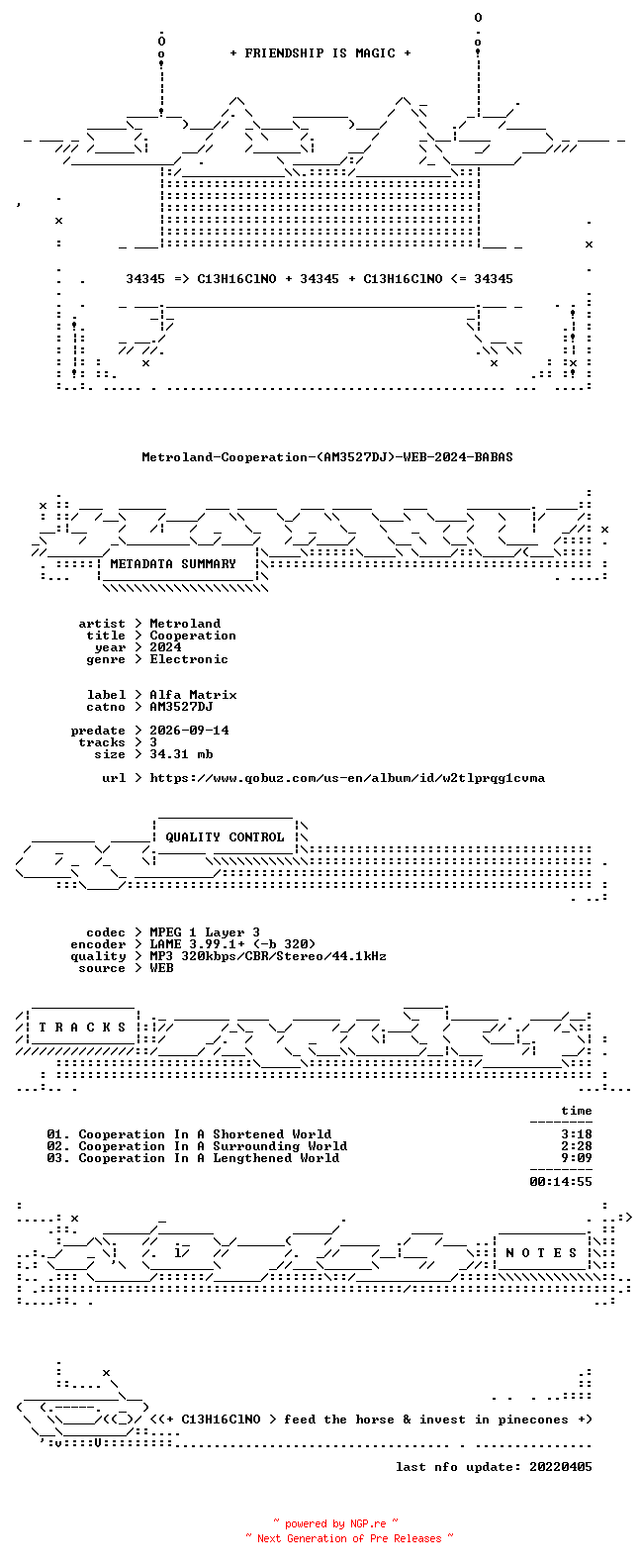 NFO for the release Metroland-Cooperation-(AM3527DJ)-WEB-2024-BABAS by BABAS