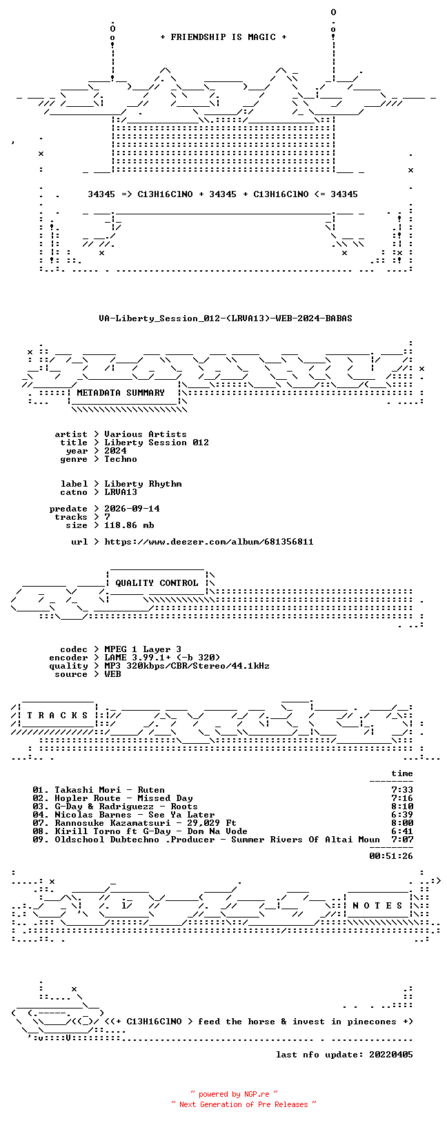 NFO for the release VA-Liberty_Session_012-(LRVA13)-WEB-2024-BABAS by BABAS