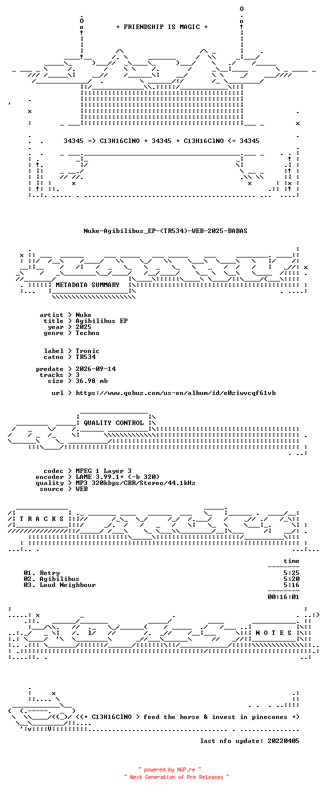 NFO for the release Nuke-Agibilibus_EP-(TR534)-WEB-2025-BABAS by BABAS