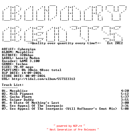 NFO for the release Cybergiga-Mospblisz-WEB-2026-BB by BB