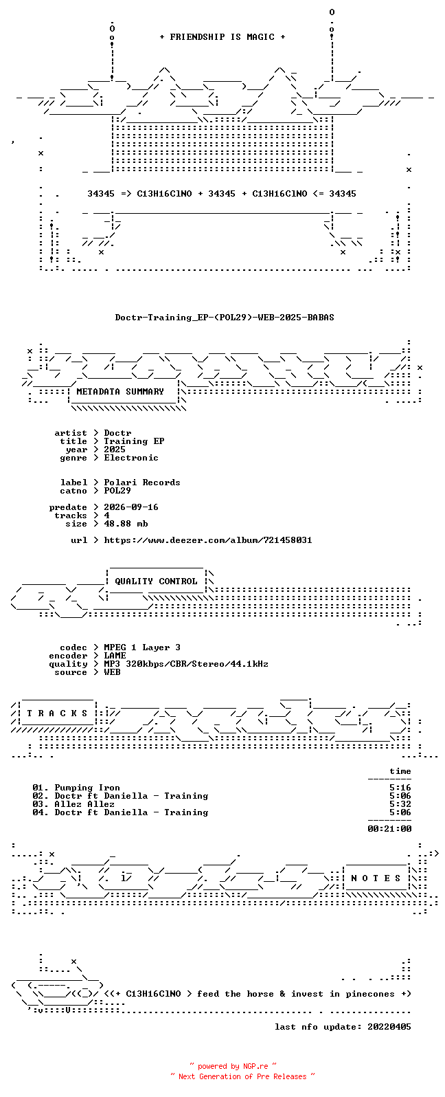 NFO for the release Doctr-Training_EP-(POL29)-WEB-2025-BABAS by BABAS