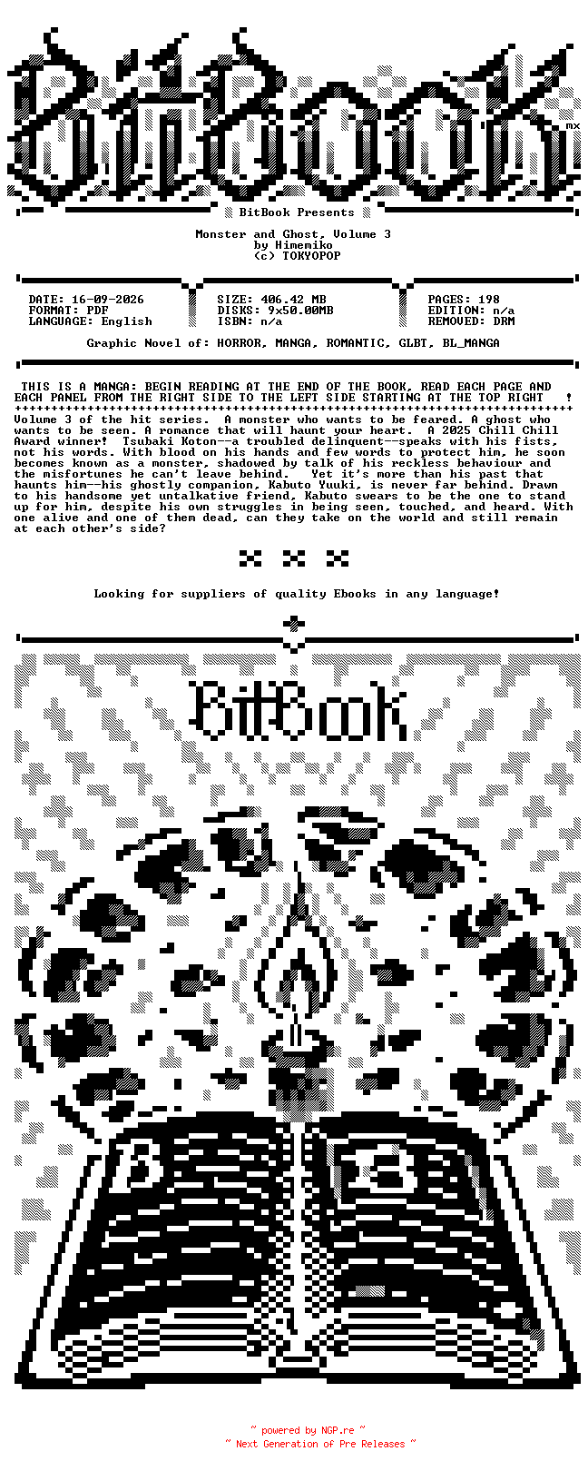 NFO for the release TOKYOPOP.-.Monster.And.Ghost.Vol.03.2026.Hybrid.Comic.eBook-BitBook by BitBook