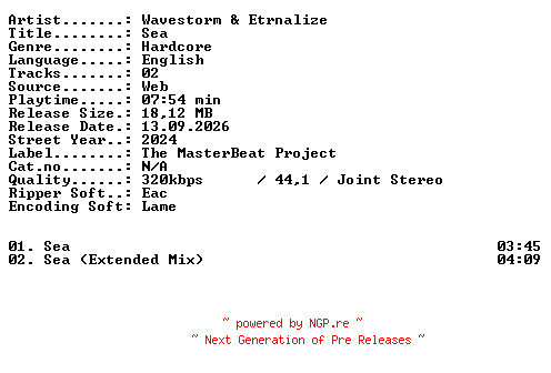 NFO for the release Wavestorm_and_Etrnalize-Sea-WEB-2024-XTC_iNT by XTC_iNT