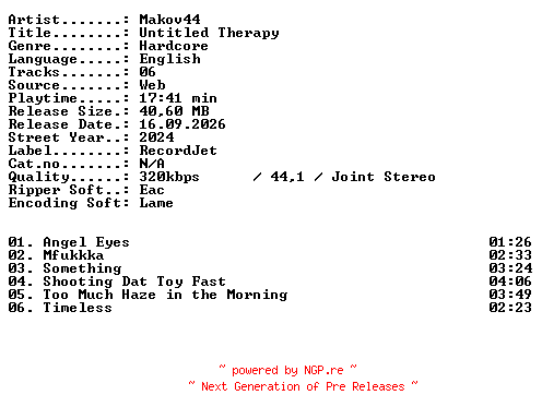 NFO for the release Makov44-Untitled_Therapy-WEB-2024-XTC_iNT by XTC_iNT