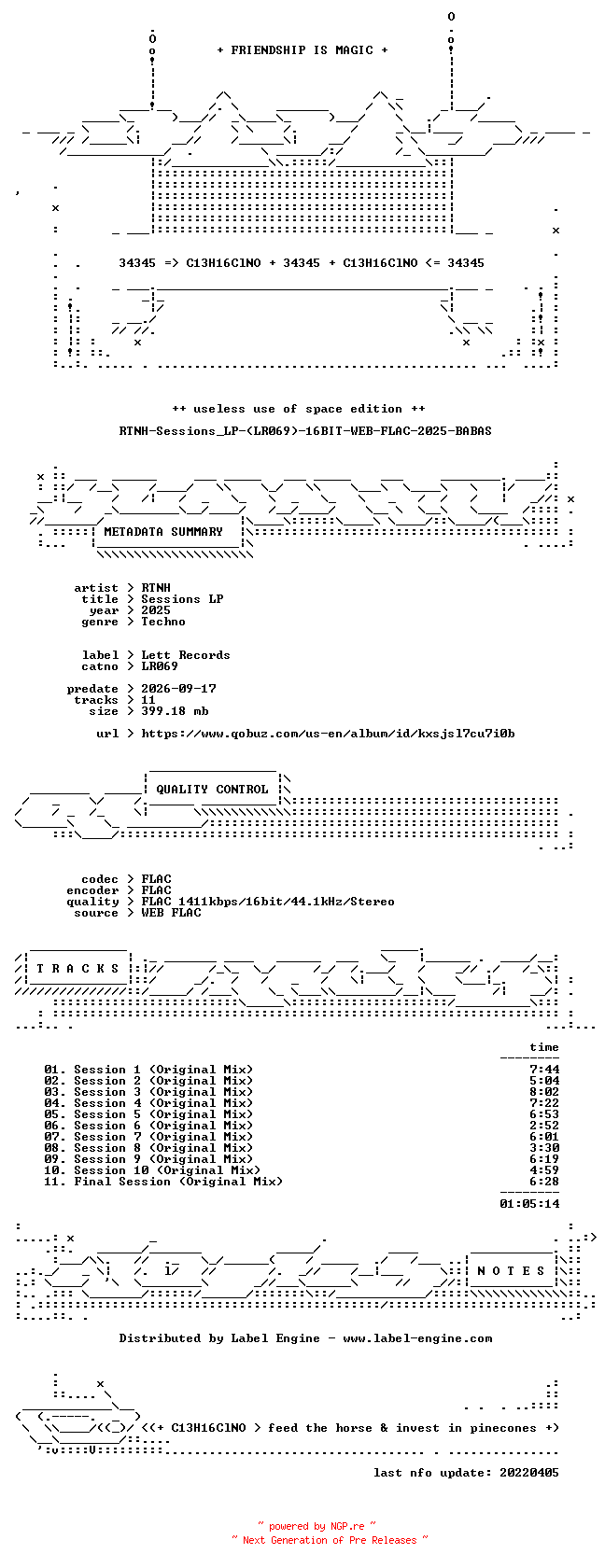NFO for the release RTNH-Sessions_LP-(LR069)-16BIT-WEB-FLAC-2025-BABAS by BABAS