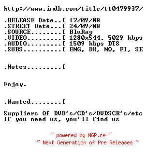 NFO for the release Kautokeino-opproret.720p.BluRay.x264-MoA by MoA