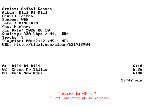NFO for the release Anibal_Santos-Dili_Di_Dili-EP-WEB-2026-ZLS by ZLS