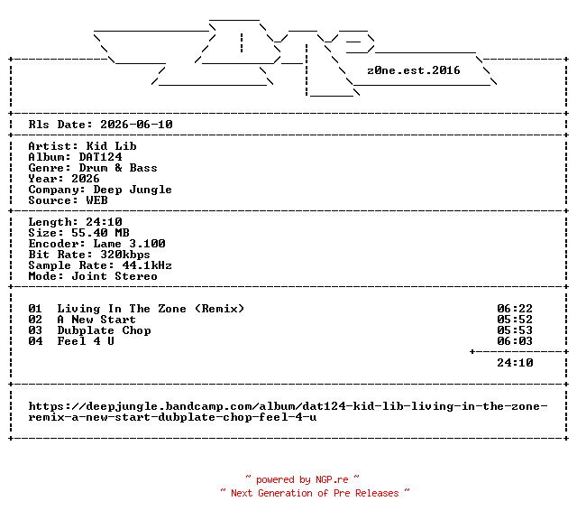 NFO for the release Kid_Lib-DAT124-WEB-2026-z0ne by z0ne