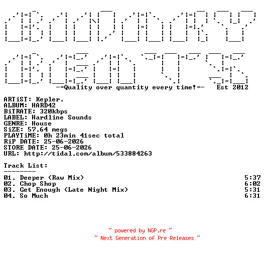 NFO for the release Kepler.-HARD42-(HARD42)-WEB-2026-BB by BB