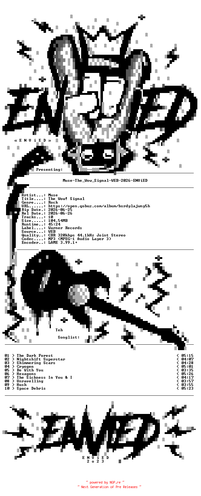 NFO for the release Muse-The_Wow_Signal-WEB-2026-ENViED by ENViED