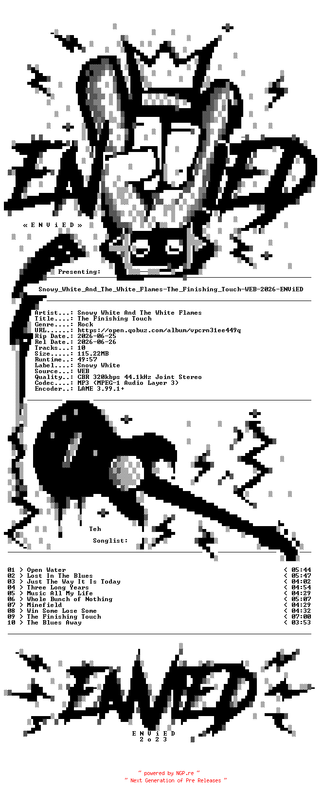 NFO for the release Snowy_White_And_The_White_Flames-The_Finishing_Touch-WEB-2026-ENViED by ENViED