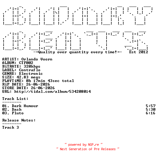 NFO for the release Orlando_Voorn-CTF002-(CTF002)-WEB-2026-BB by BB