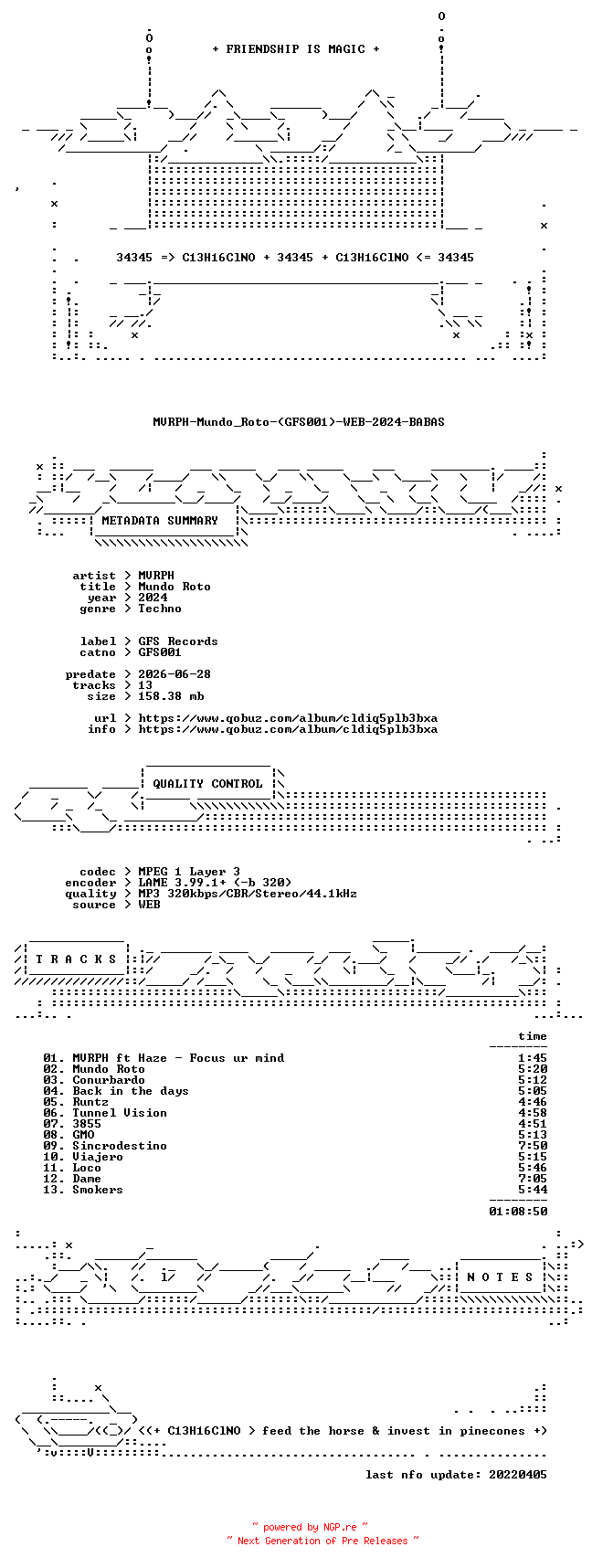 NFO for the release MVRPH-Mundo_Roto-(GFS001)-WEB-2024-BABAS by BABAS