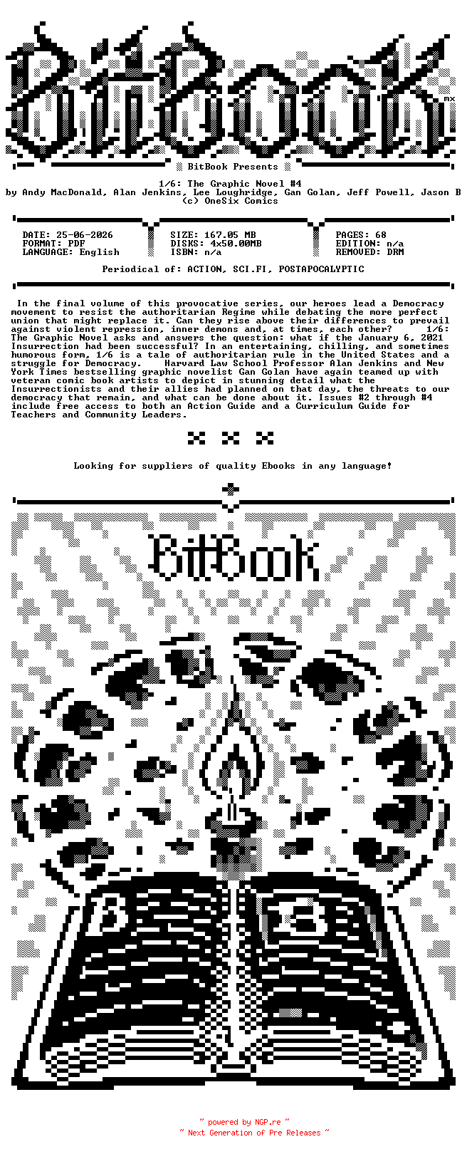 NFO for the release OneSix.Comics.-.1.6.The.Graphic.Novel.No.04.2026.Hybrid.Comic.eBook-BitBook by BitBook