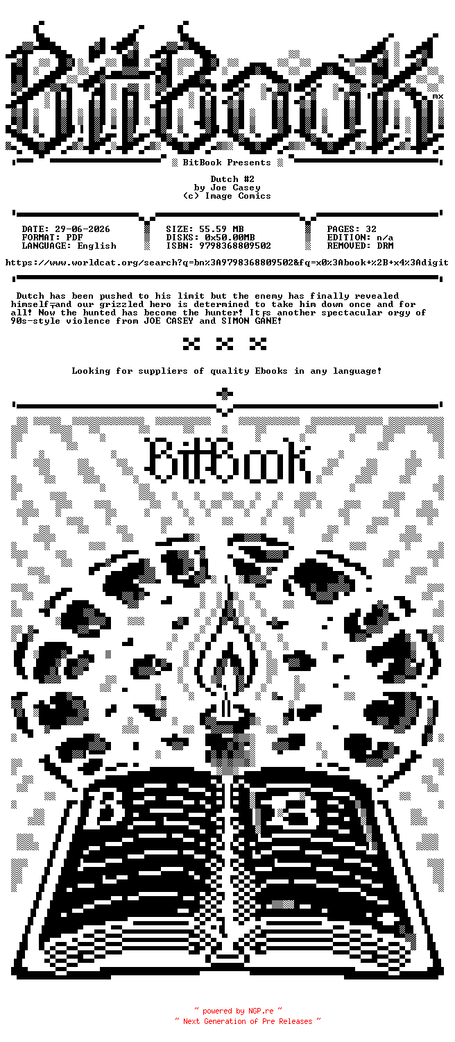 NFO for the release Image.Comics.-.Dutch.No.02.2024.Retail.Comic.eBook-BitBook by BitBook