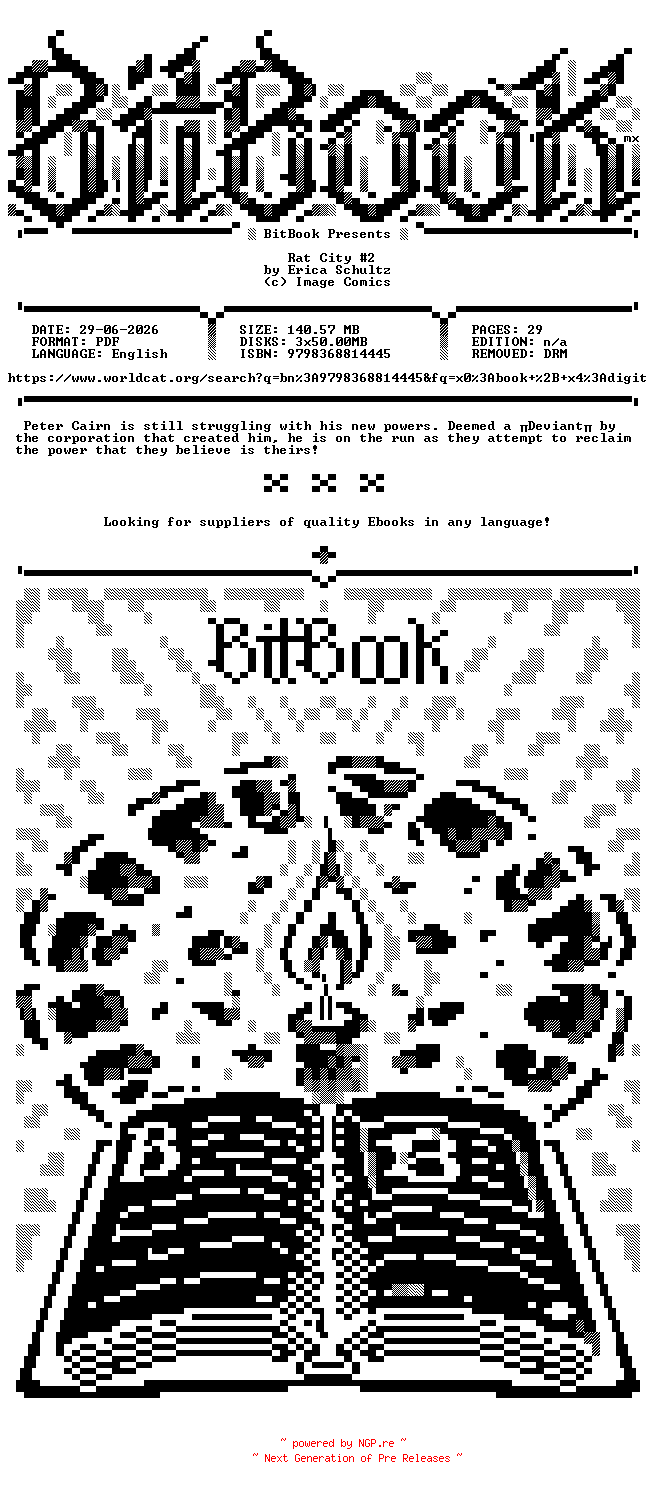 NFO for the release Image.Comics.-.Rat.City.No.02.2024.Retail.Comic.eBook-BitBook by BitBook