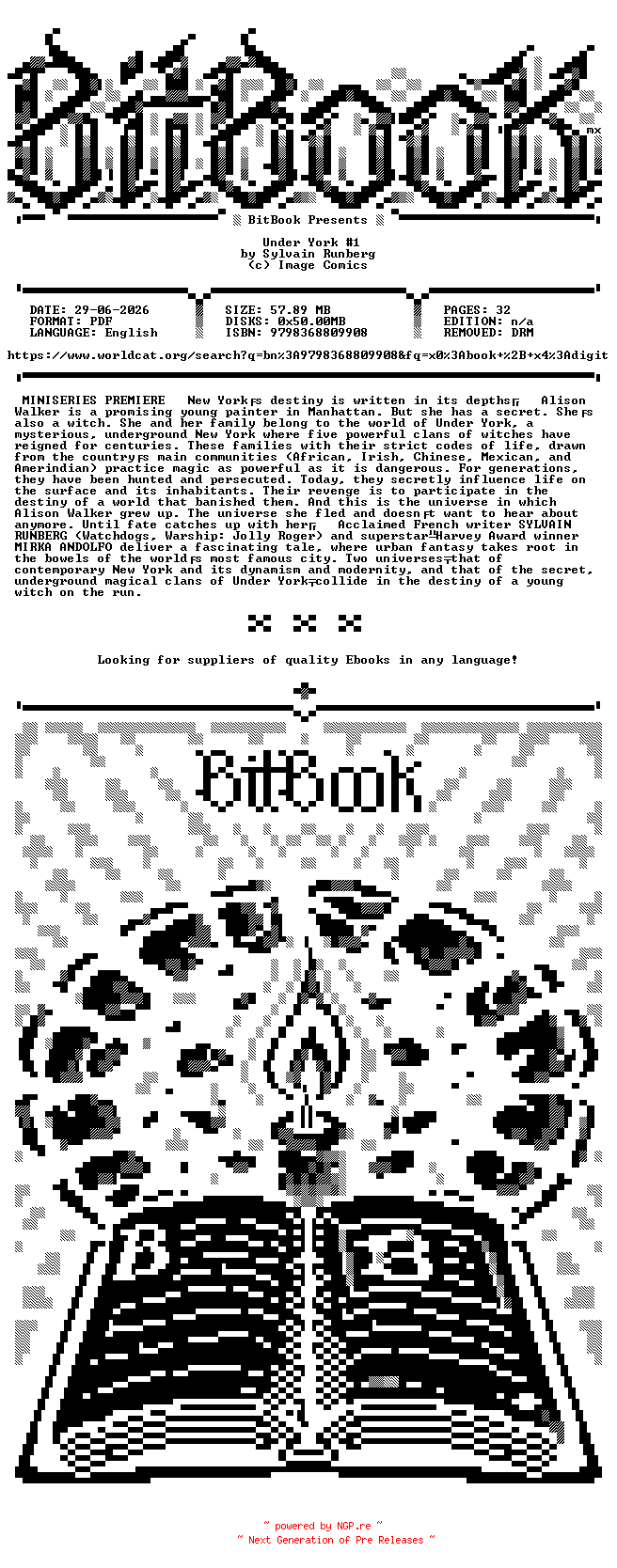 NFO for the release Image.Comics.-.Under.York.No.01.2024.Retail.Comic.eBook-BitBook by BitBook
