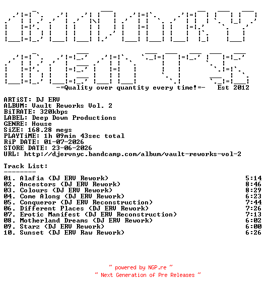 NFO for the release DJ_ERV-Vault_Reworks_Vol._2-WEB-2026-BB by BB
