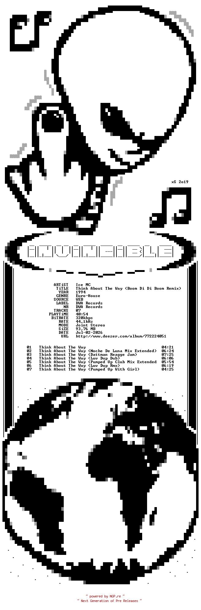 NFO for the release Ice_MC-Think_About_The_Way_(Boom_Di_Di_Boom_Remix)-WEB-1994-iNViNCiBLE by iNViNCiBLE