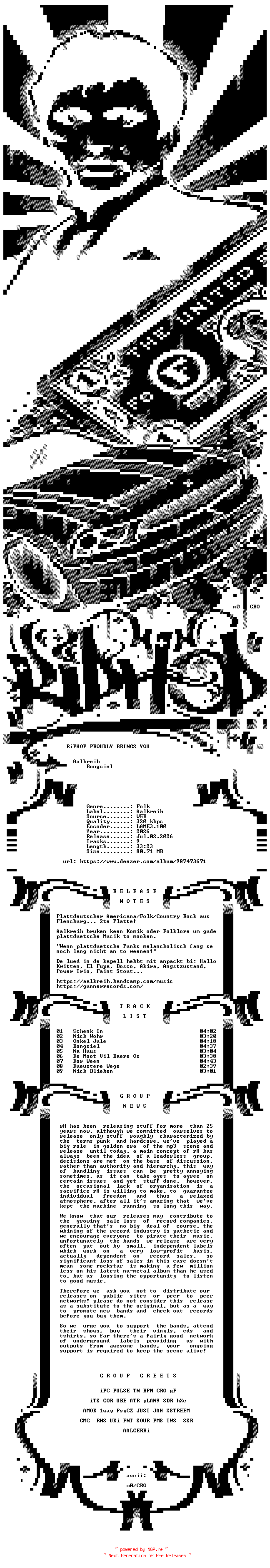 NFO for the release Aalkreih-Bongsiel-WEB-DE-2026-rH_iNT by rH_iNT