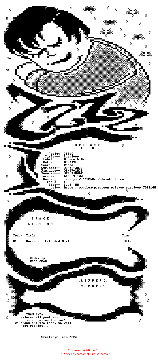 NFO for the release CIBUS_-_Survivor-(BAB449E)-SINGLE-WEB-2026-ZzZz by ZzZz