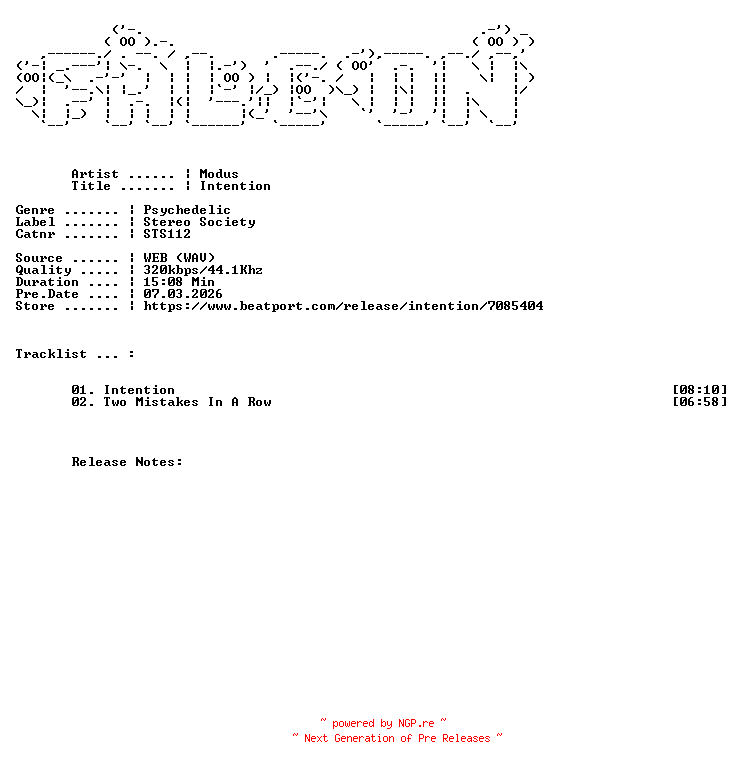 NFO for the release Modus-Intention-(STS112)-WEB-2026-FALCON by FALCON