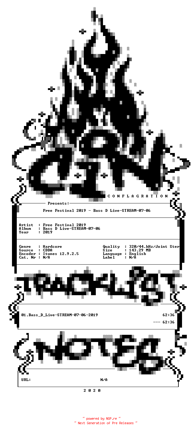 NFO for the release Free_Festival_2019-Bass_D_Live-STREAM-07-06-2019-CiN_INT by CiN_INT