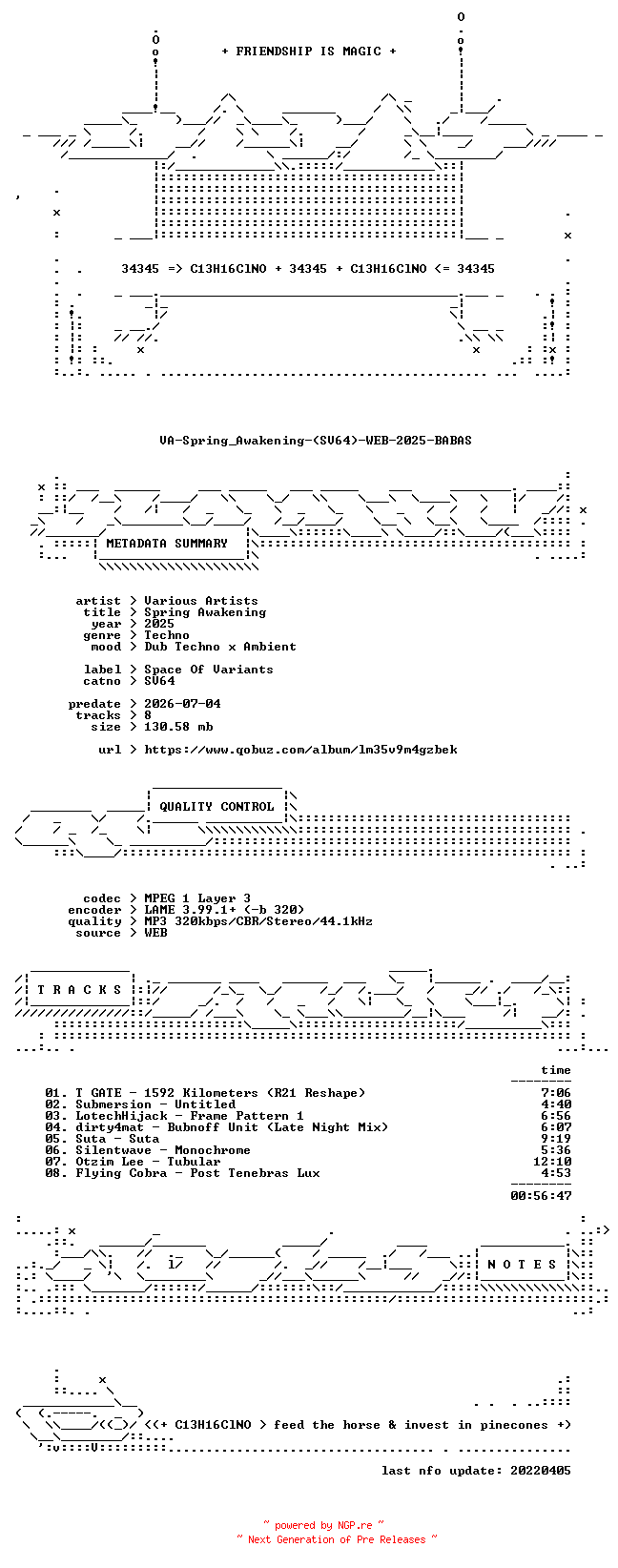 NFO for the release VA-Spring_Awakening-(SV64)-WEB-2025-BABAS by BABAS