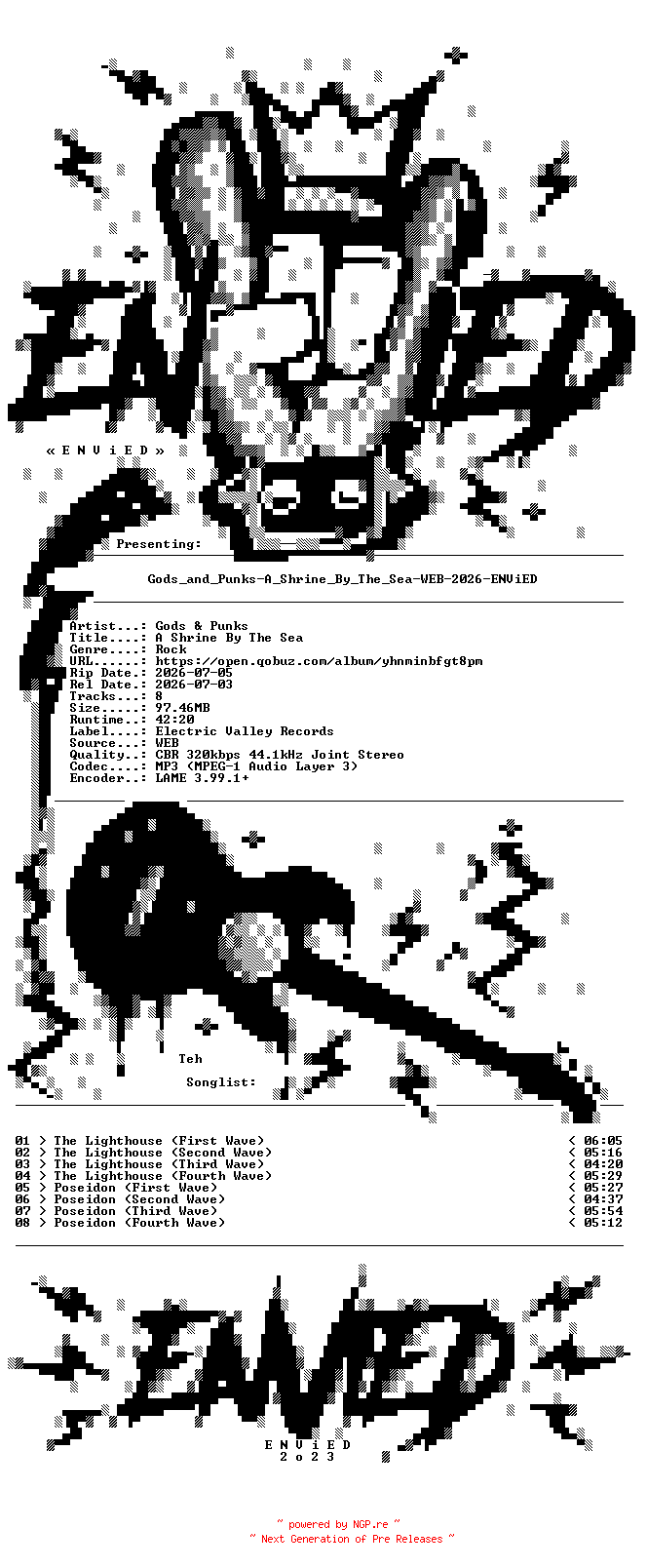 NFO for the release Gods_and_Punks-A_Shrine_By_The_Sea-WEB-2026-ENViED by ENViED