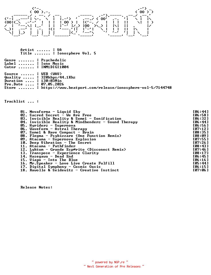 NFO for the release VA-Ionosphere_Vol._5-(INM1DIGI1004)-WEB-2026-FALCON by FALCON